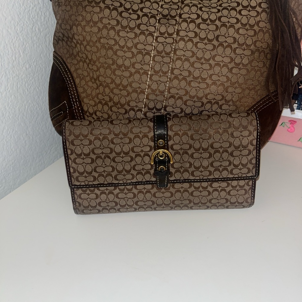 Brown coach wallet